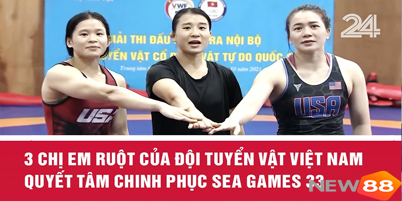 3 Chị Em Đô Vật Tự Do Lập Kỷ Tích Lịch Sử Tại SEA Games 33 - hình ảnh - new88com.vip